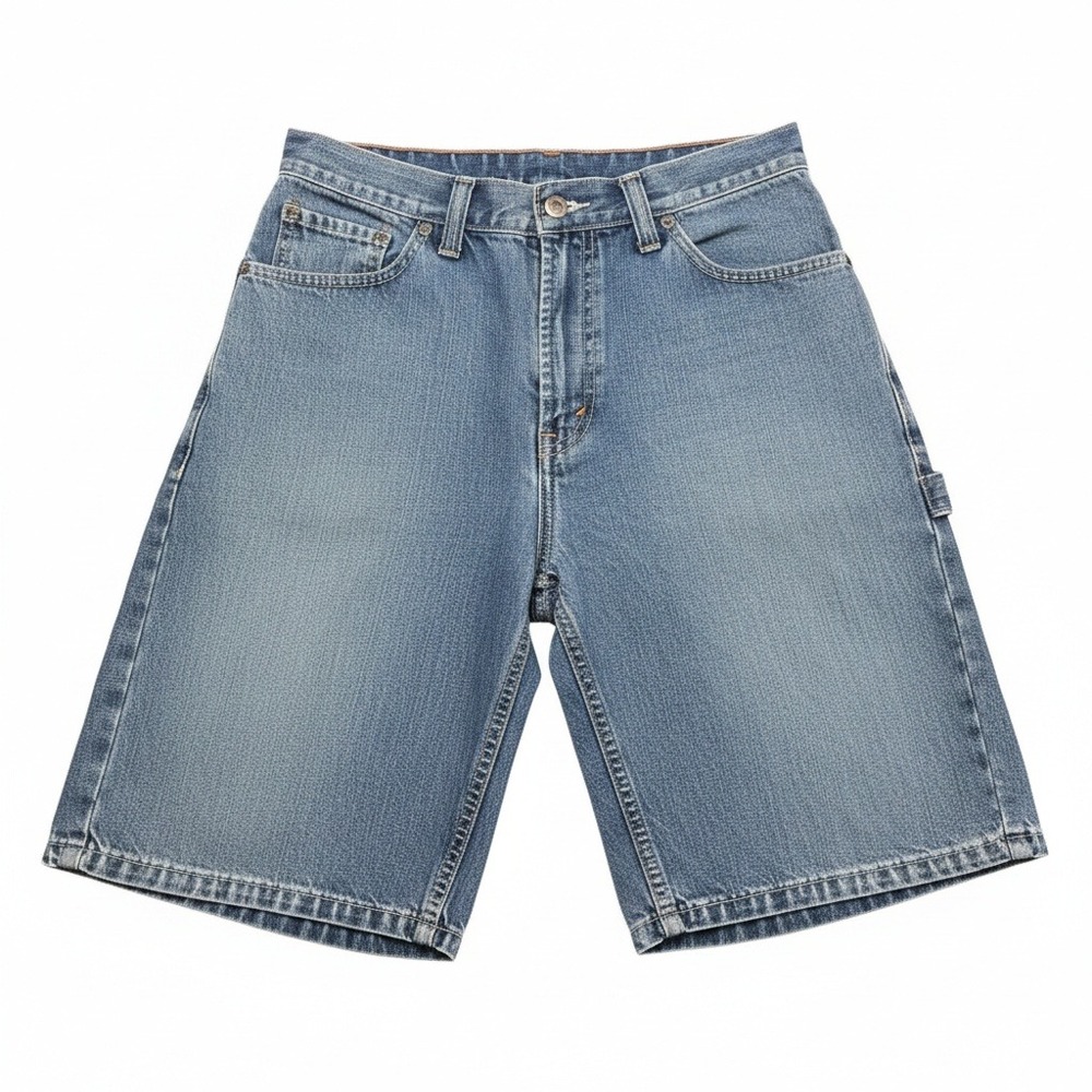 Levis Workwear Carpenter Denim Shorts Boys 14 Regular Blue Medium Wash Carpenter
